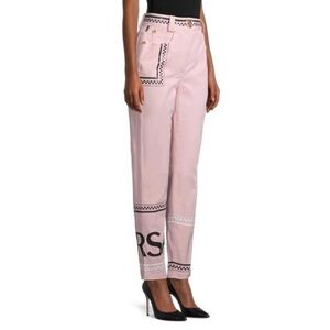 Versace High-Rise Logo Graphic Denim Pants